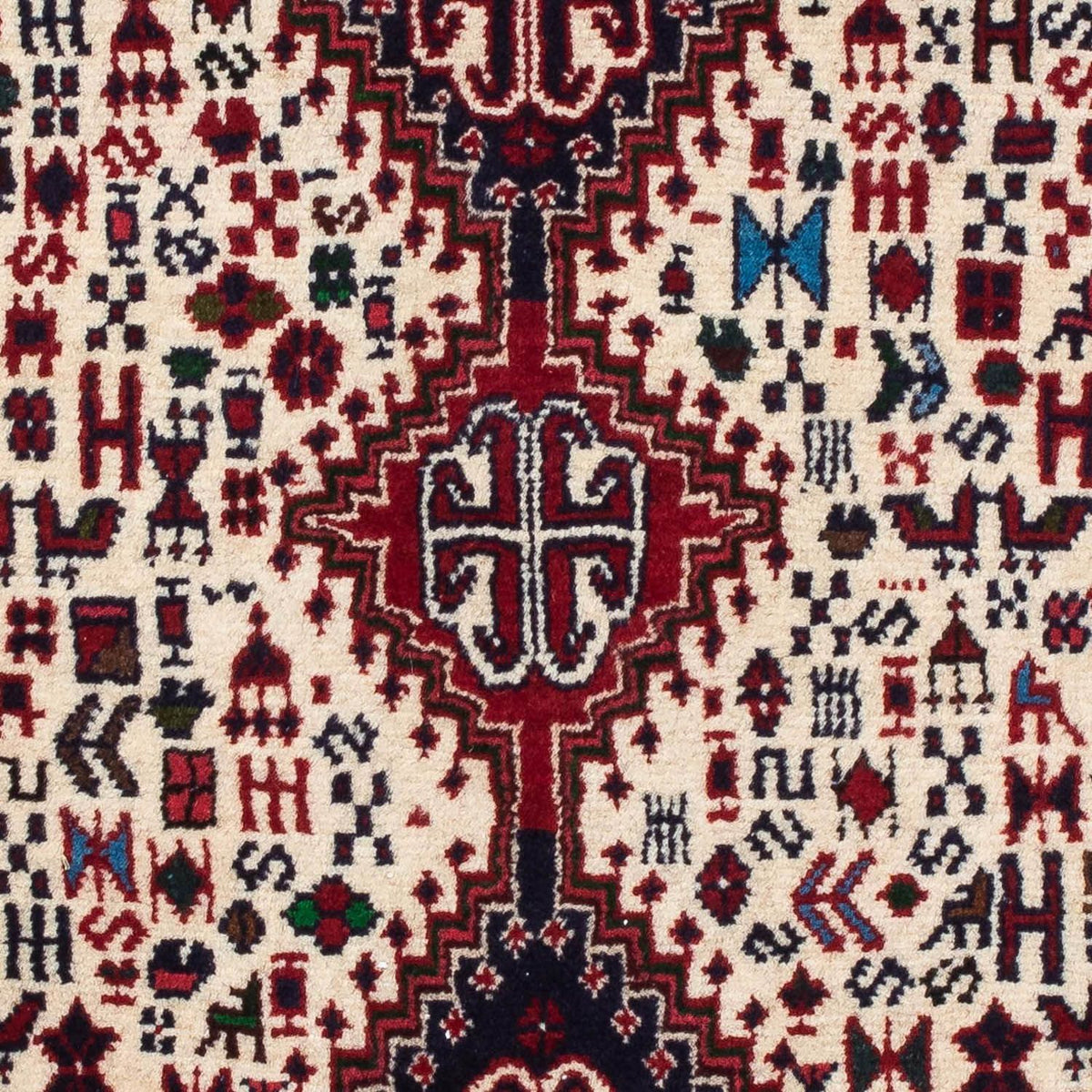 Perski dywan - Nomadyczny - 123 x 75 cm - beżowy