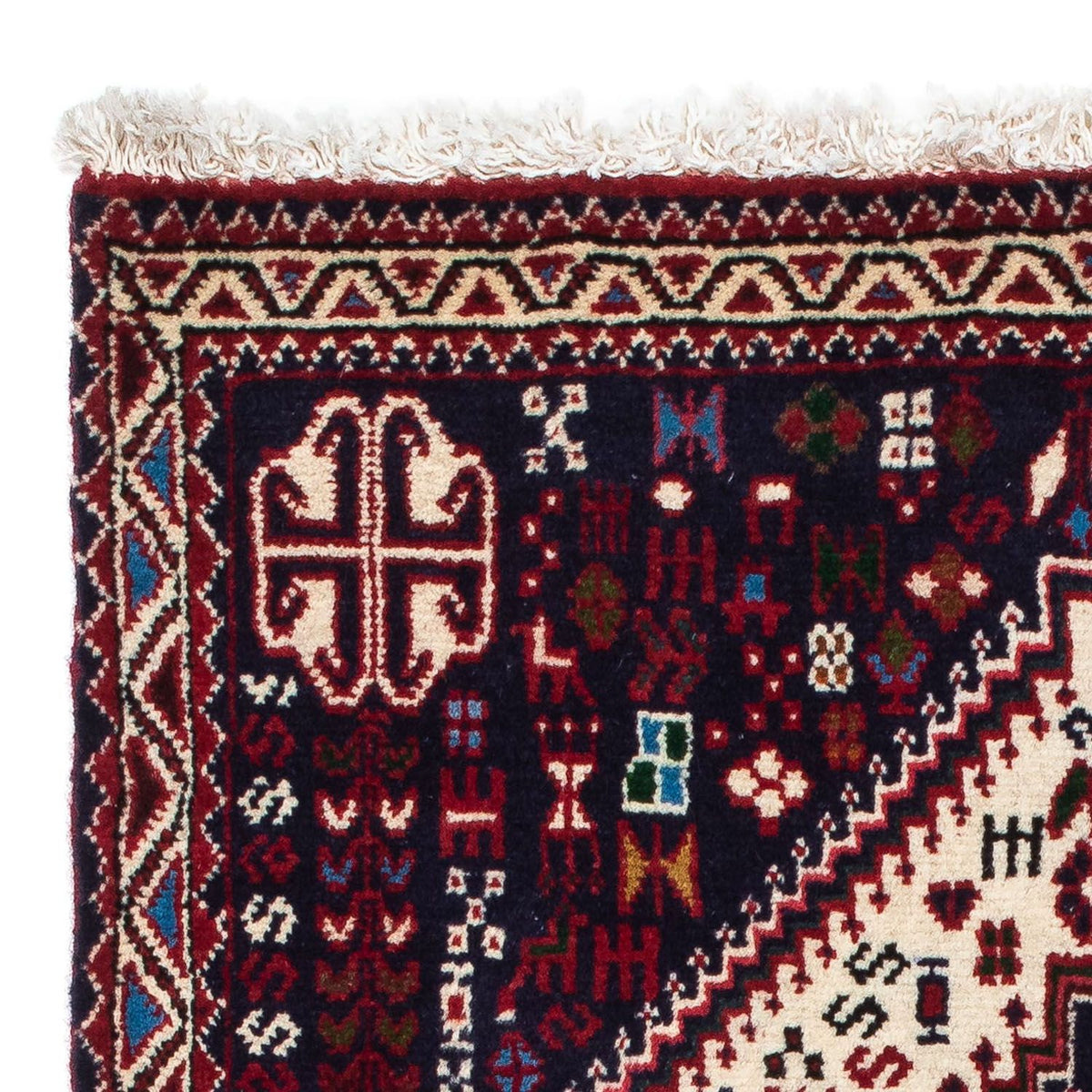 Perski dywan - Nomadyczny - 123 x 75 cm - beżowy