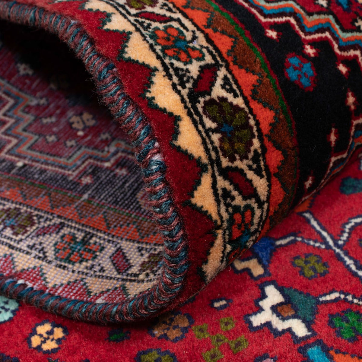 Biegacz Perski dywan - Nomadyczny - 222 x 85 cm - ciemna czerwień