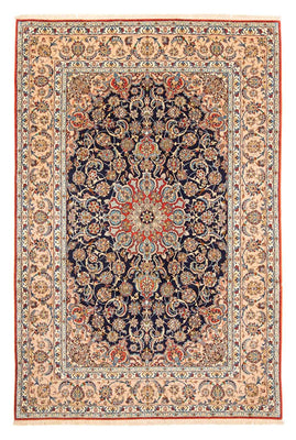 Dywan perski - Isfahan - Premium - 300 x 200 cm - ciemnoniebieski