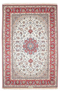 Dywan perski - Isfahan - Premium - 243 x 156 cm - beżowy