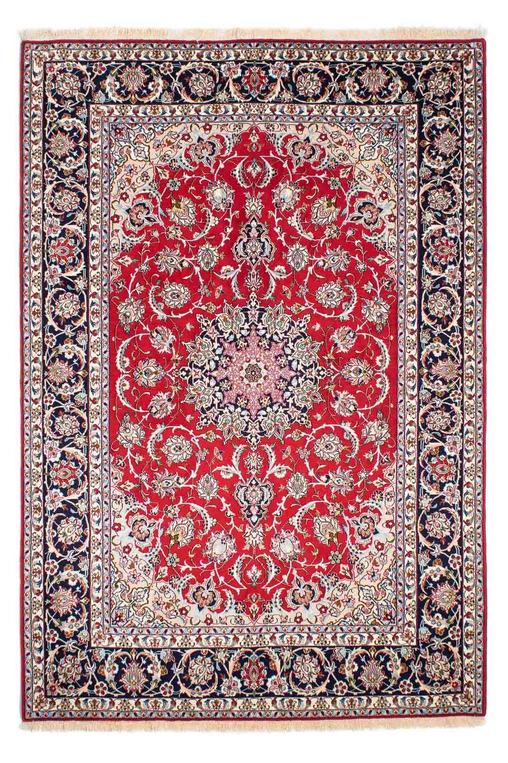 Dywan perski - Isfahan - Premium - 233 x 159 cm - czerwony