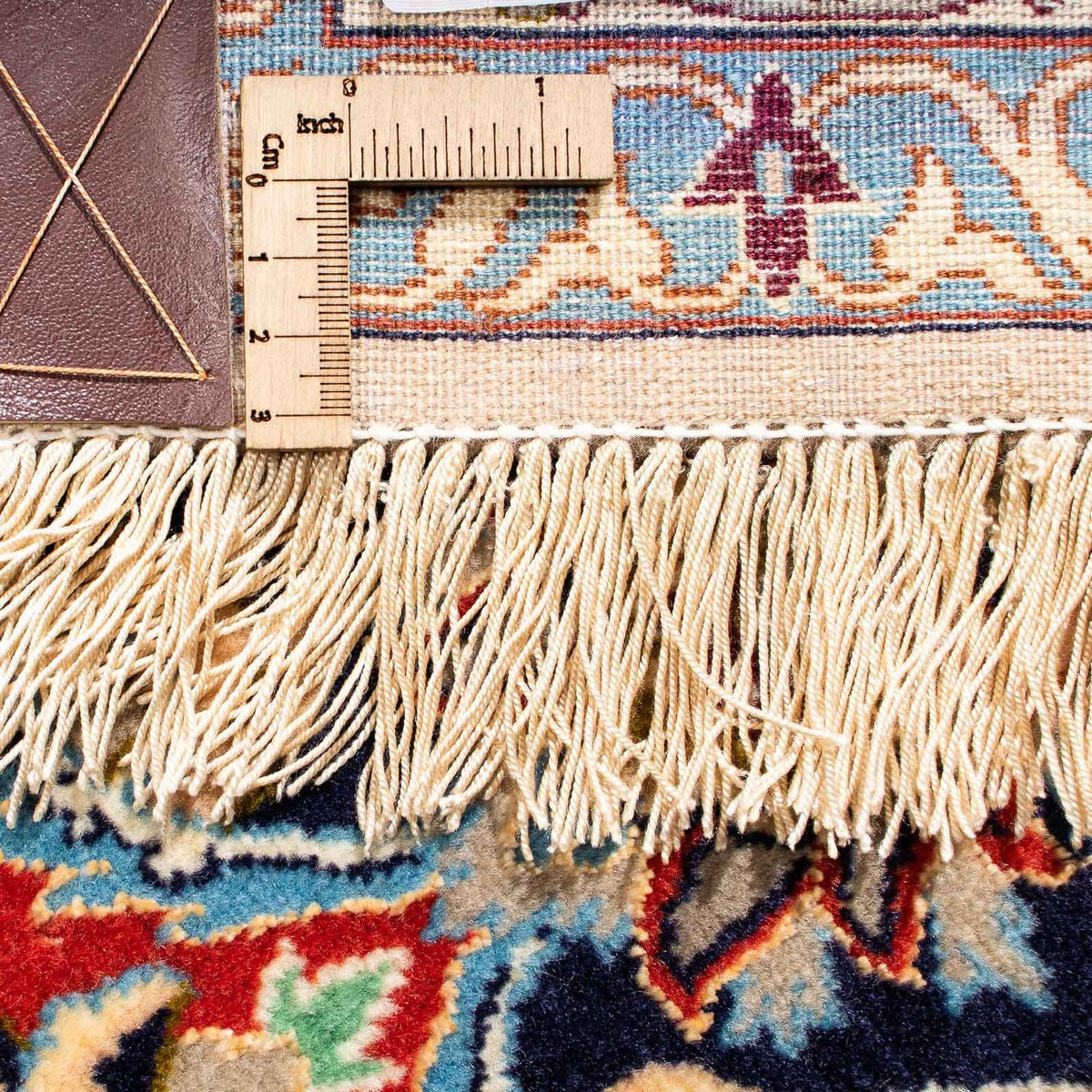 Dywan perski - Isfahan - Premium - 308 x 200 cm - ciemnoniebieski