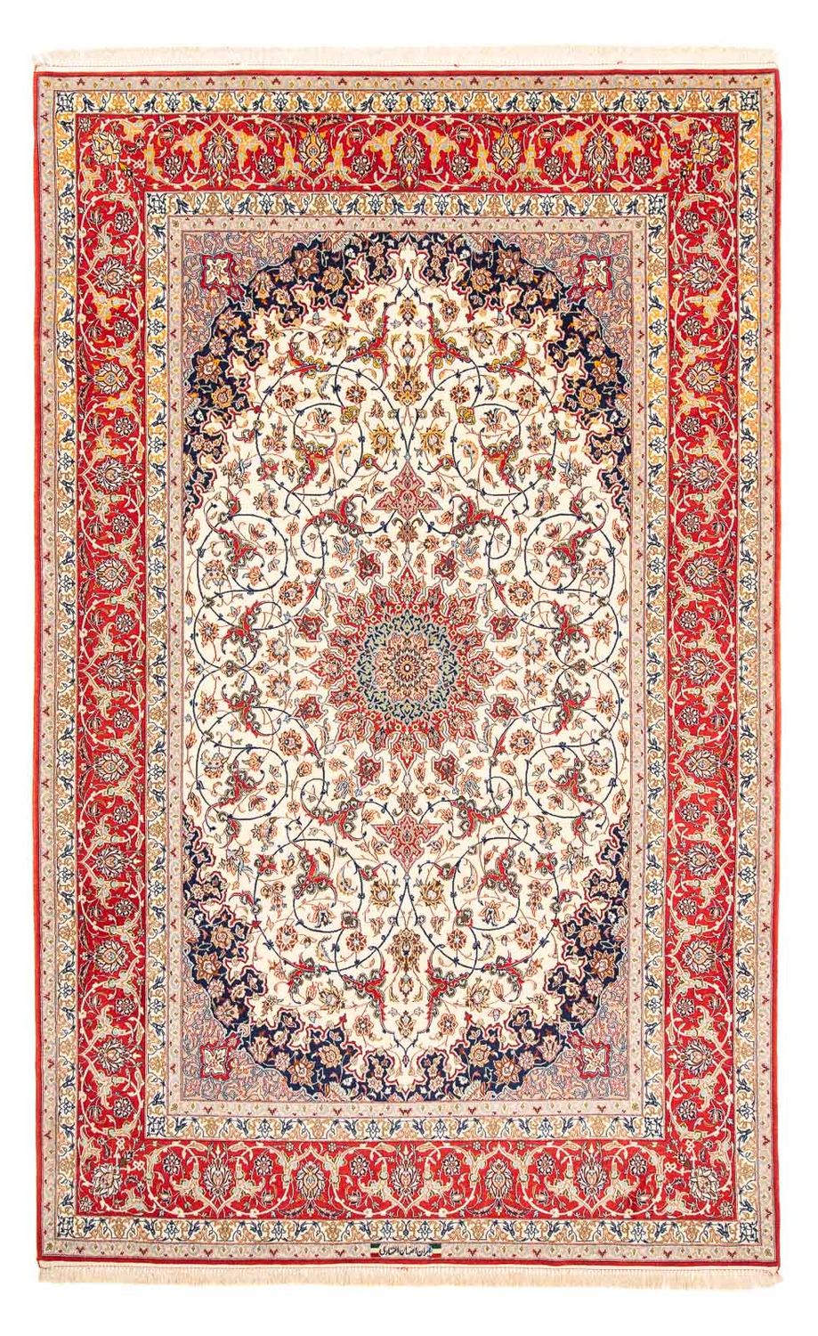 Dywan perski - Isfahan - Premium - 310 x 197 cm - czerwony