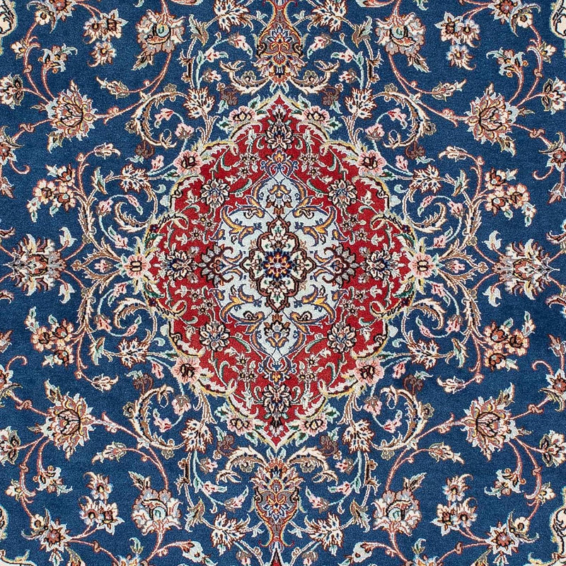 Dywan perski - Isfahan - Premium - 198 x 133 cm - niebieski