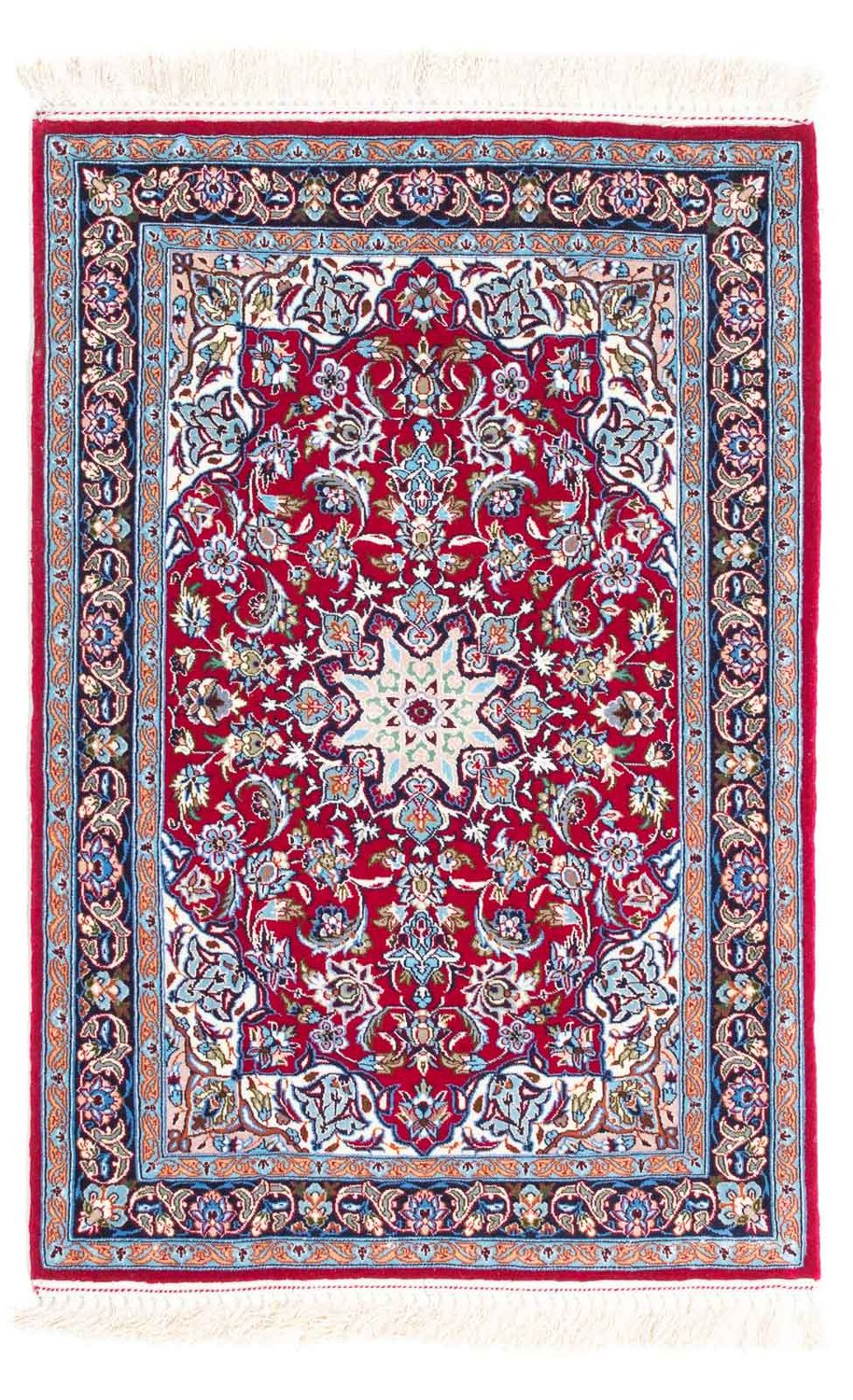Dywan perski - Isfahan - Premium - 107 x 69 cm - czerwony