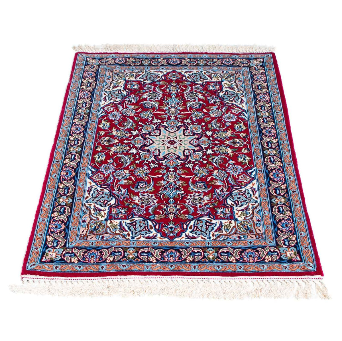 Dywan perski - Isfahan - Premium - 107 x 69 cm - czerwony