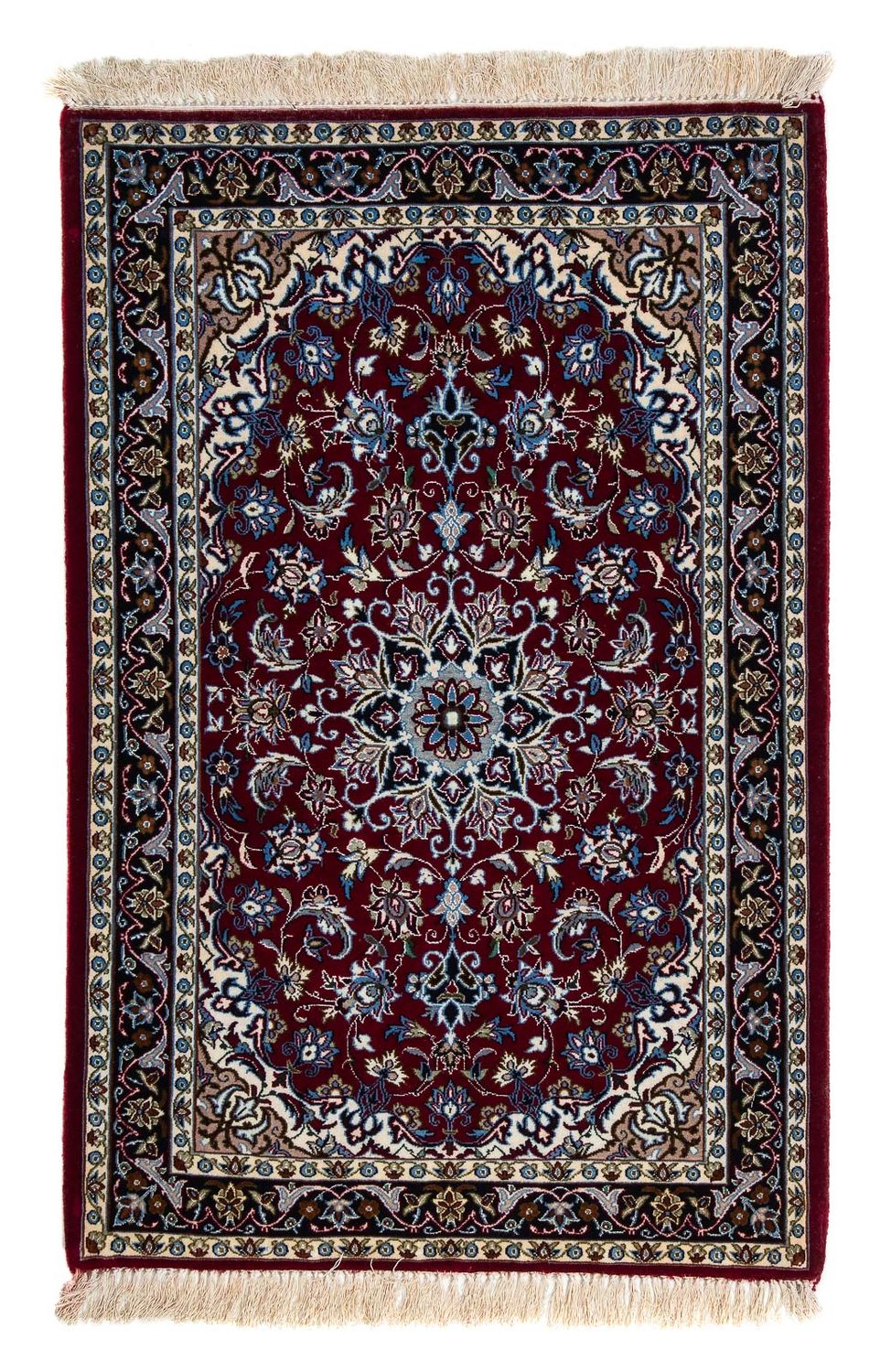 Dywan perski - Isfahan - Premium - 108 x 70 cm - ciemna czerwień