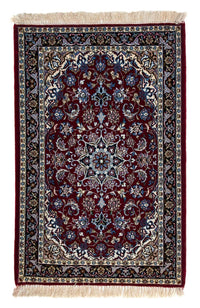 Dywan perski - Isfahan - Premium - 108 x 70 cm - ciemna czerwień