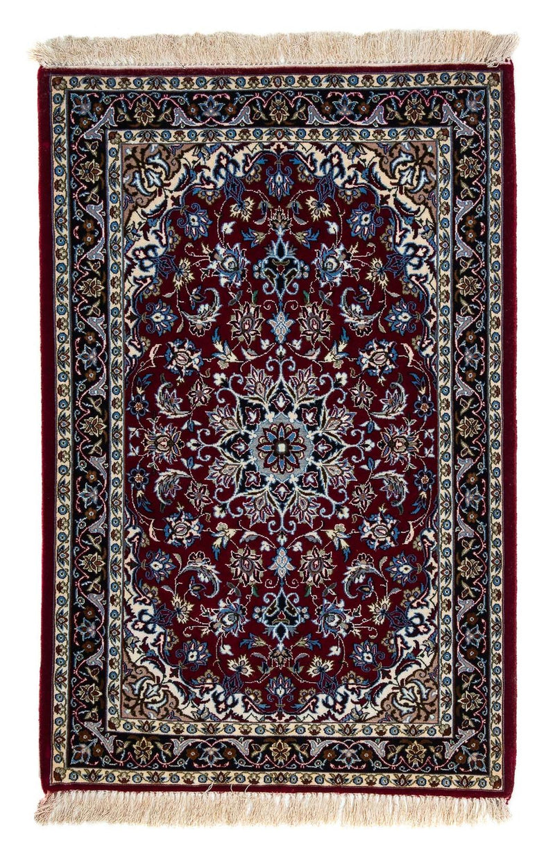 Dywan perski - Isfahan - Premium - 108 x 70 cm - ciemna czerwień