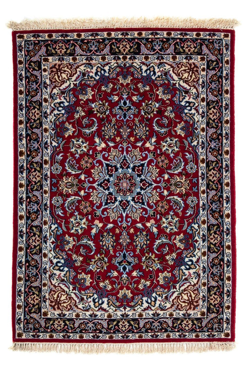 Dywan perski - Isfahan - Premium - 101 x 71 cm - ciemna czerwień
