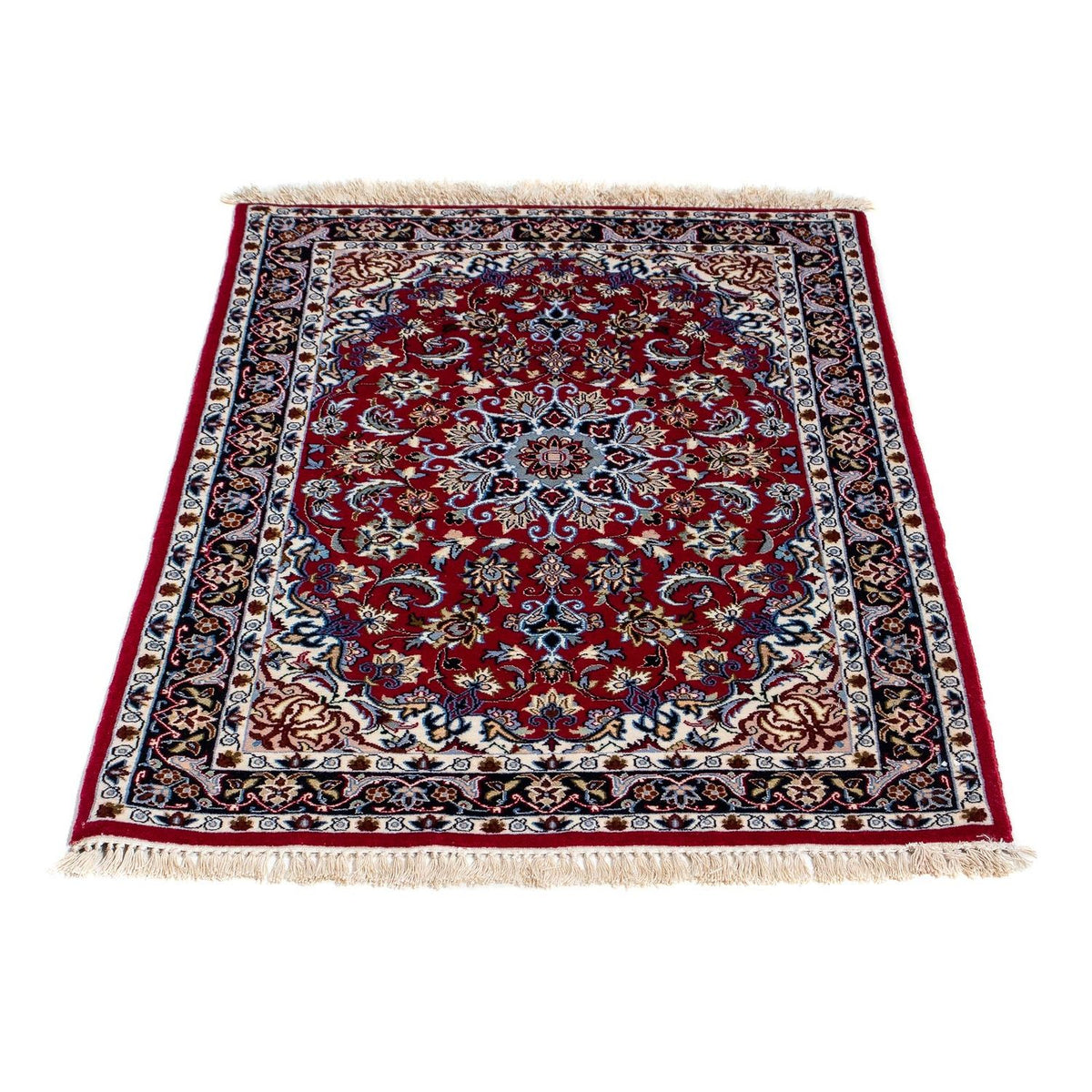 Dywan perski - Isfahan - Premium - 101 x 71 cm - ciemna czerwień