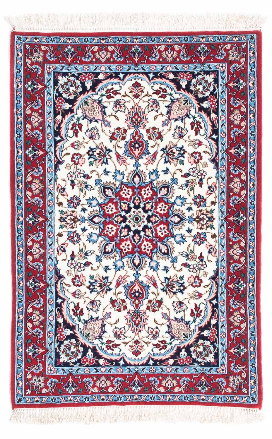 Dywan perski - Isfahan - Premium - 108 x 71 cm - beżowy