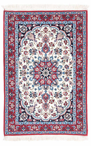 Dywan perski - Isfahan - Premium - 108 x 71 cm - beżowy