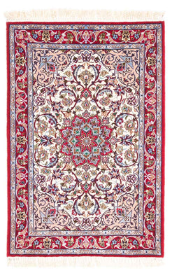 Dywan perski - Isfahan - Premium - 105 x 70 cm - beżowy
