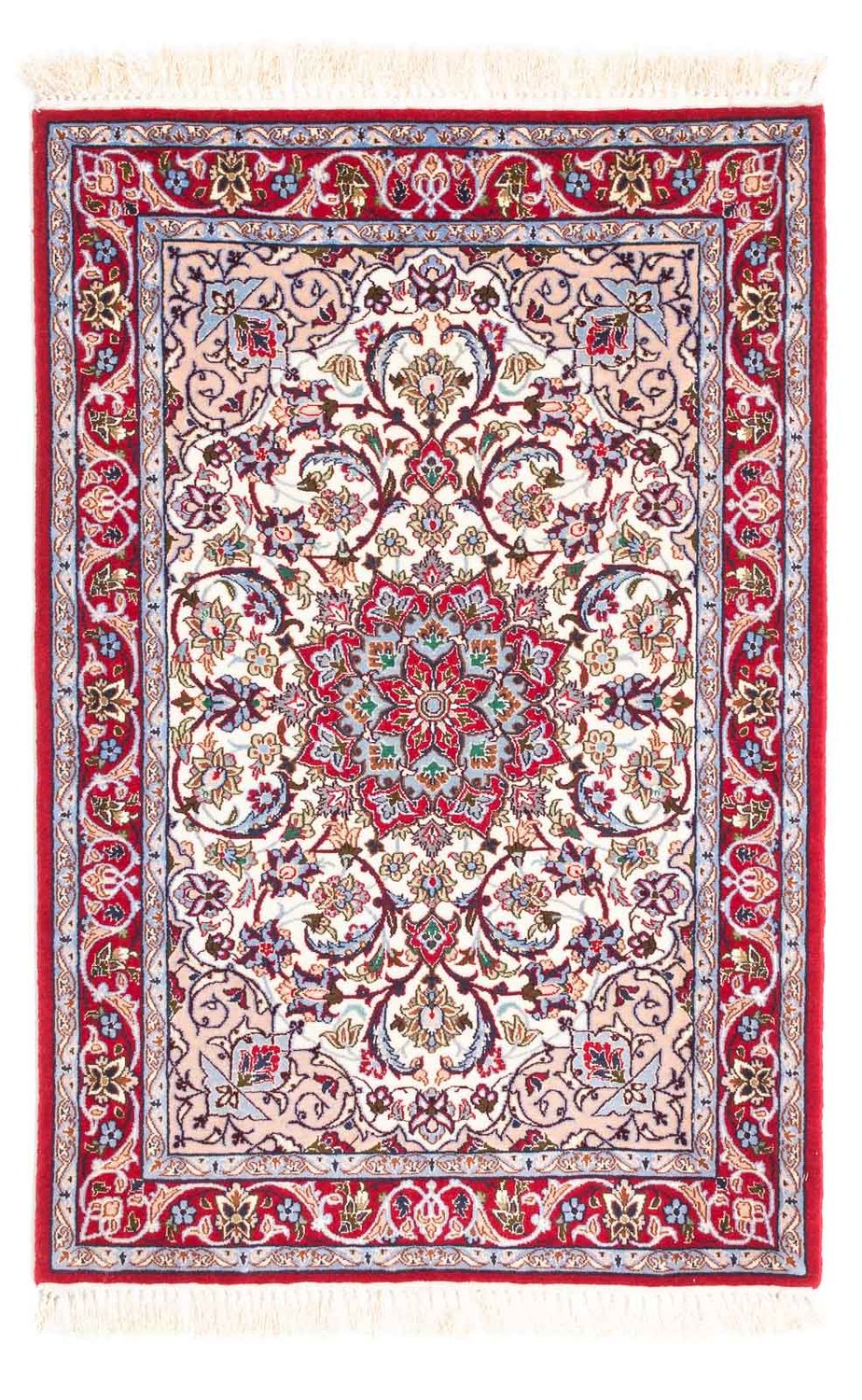 Dywan perski - Isfahan - Premium - 105 x 70 cm - beżowy