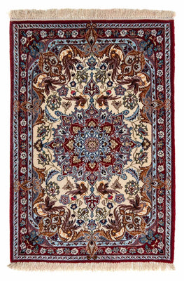 Dywan perski - Isfahan - Premium - 100 x 73 cm - ciemna czerwień