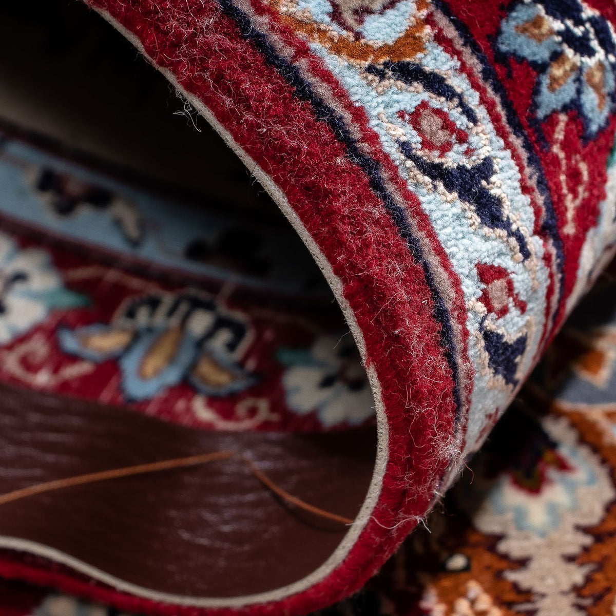 Dywan perski - Isfahan - Premium - 100 x 73 cm - ciemna czerwień