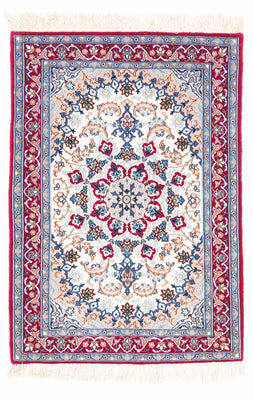 Dywan perski - Isfahan - Premium - 100 x 71 cm - beżowy