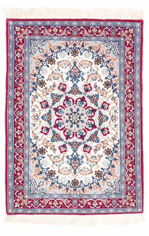 Dywan perski - Isfahan - Premium - 100 x 71 cm - beżowy