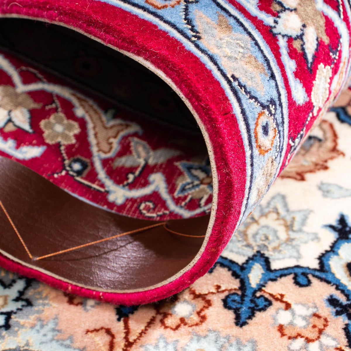 Dywan perski - Isfahan - Premium - 100 x 71 cm - beżowy