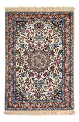 Dywan perski - Isfahan - Premium - 102 x 70 cm - beżowy