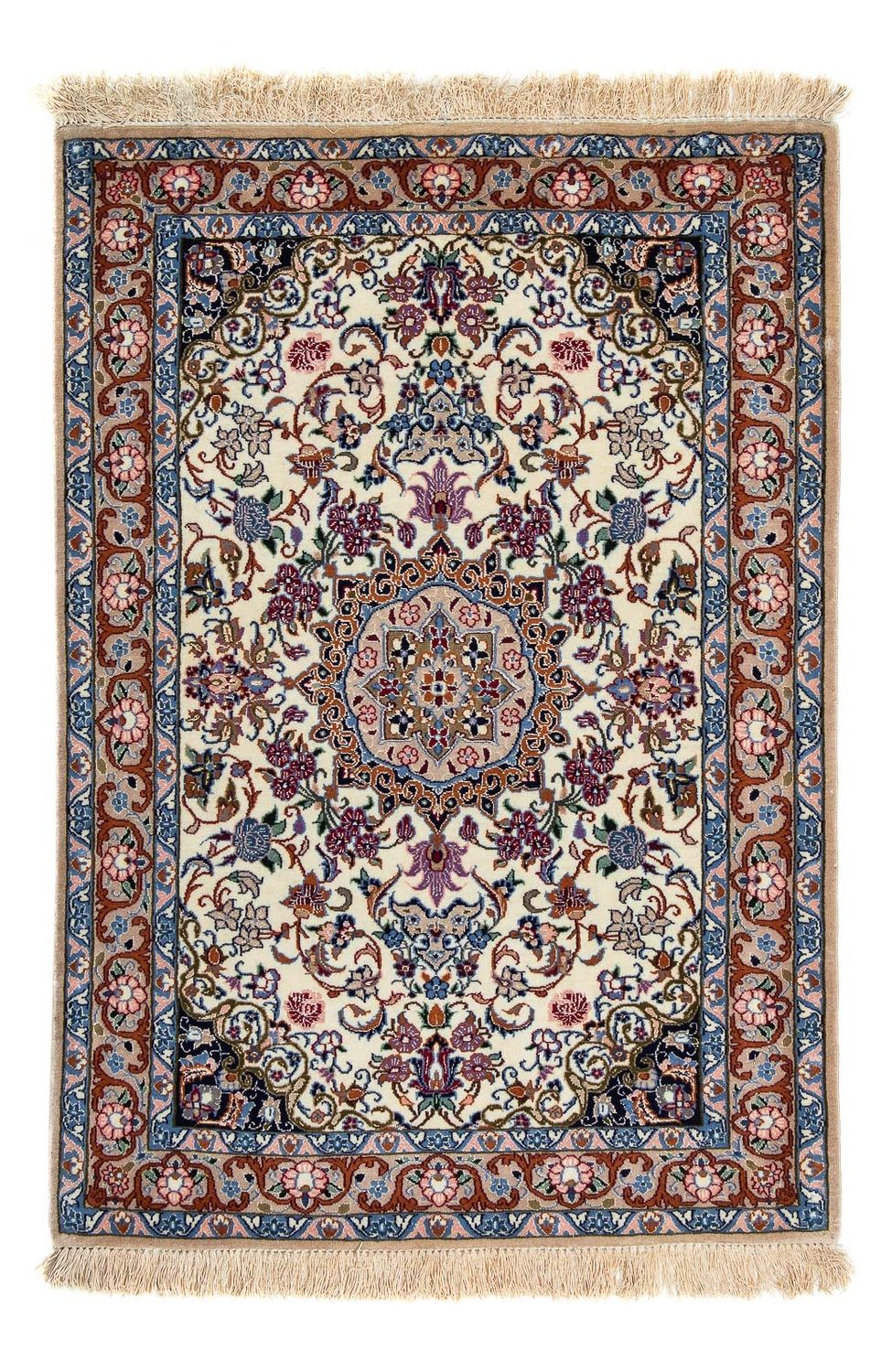 Dywan perski - Isfahan - Premium - 102 x 70 cm - beżowy
