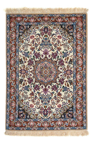 Dywan perski - Isfahan - Premium - 102 x 70 cm - beżowy