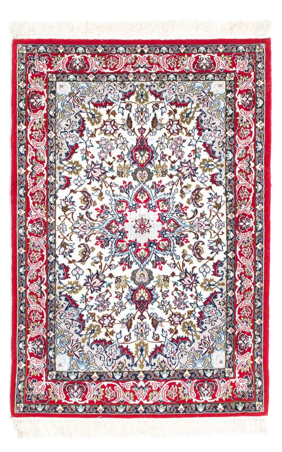 Dywan perski - Isfahan - Premium - 103 x 70 cm - beżowy