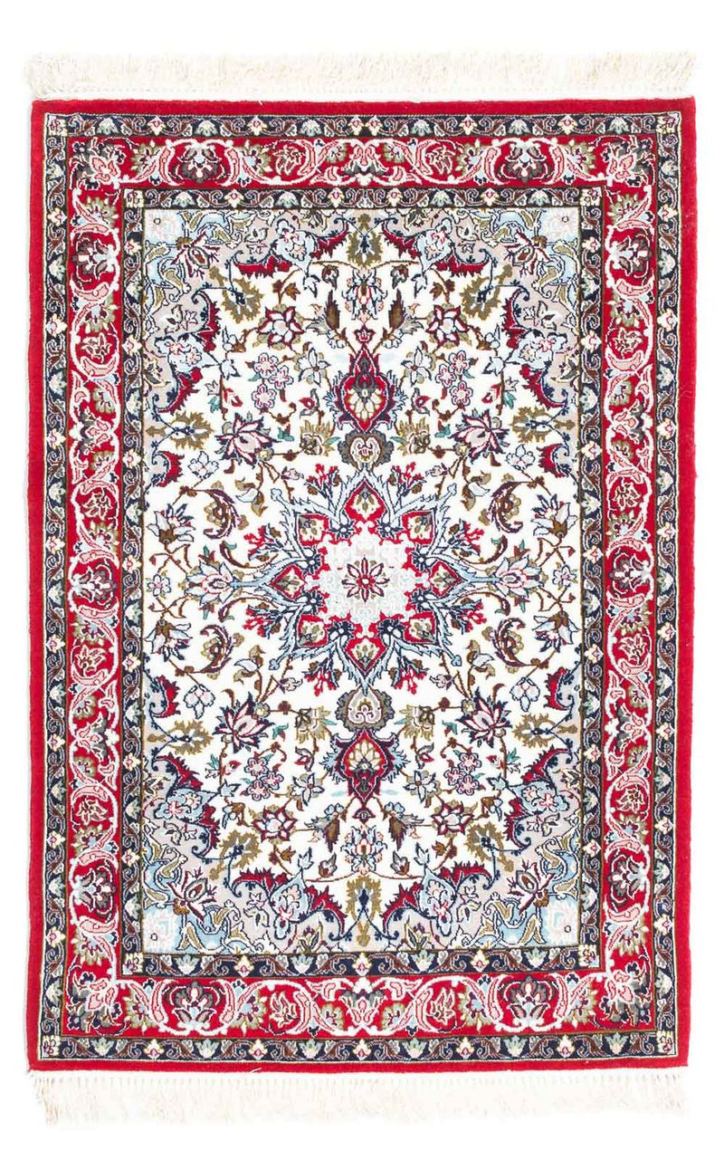 Dywan perski - Isfahan - Premium - 103 x 70 cm - beżowy