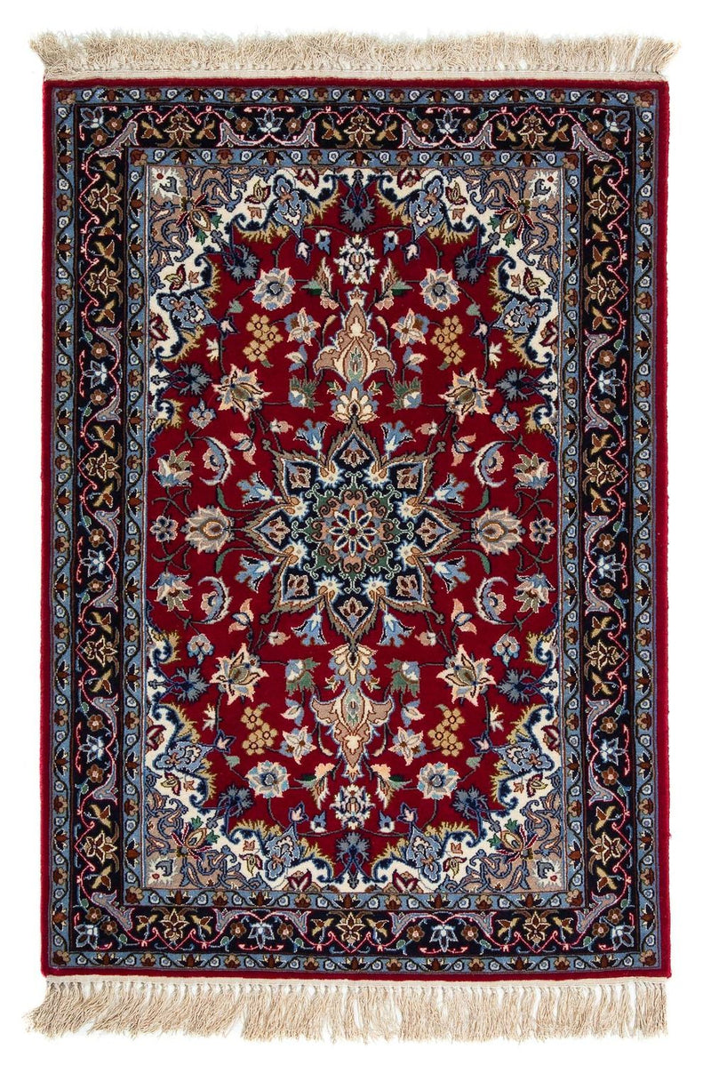 Dywan perski - Isfahan - Premium - 100 x 70 cm - ciemna czerwień