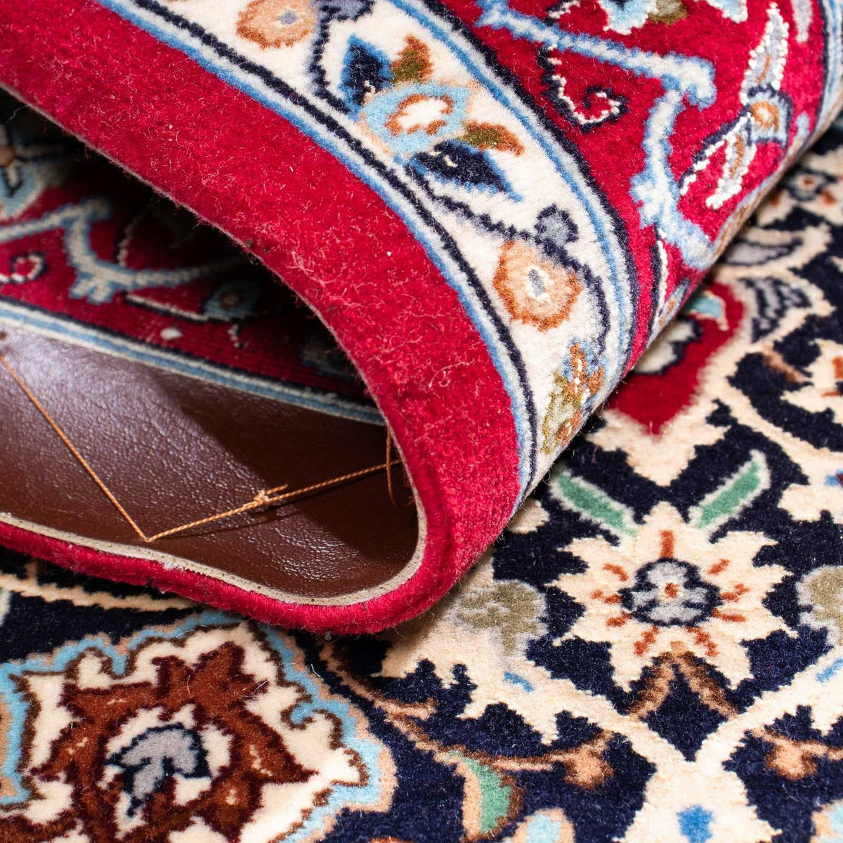 Dywan perski - Isfahan - Premium - 102 x 72 cm - czerwony