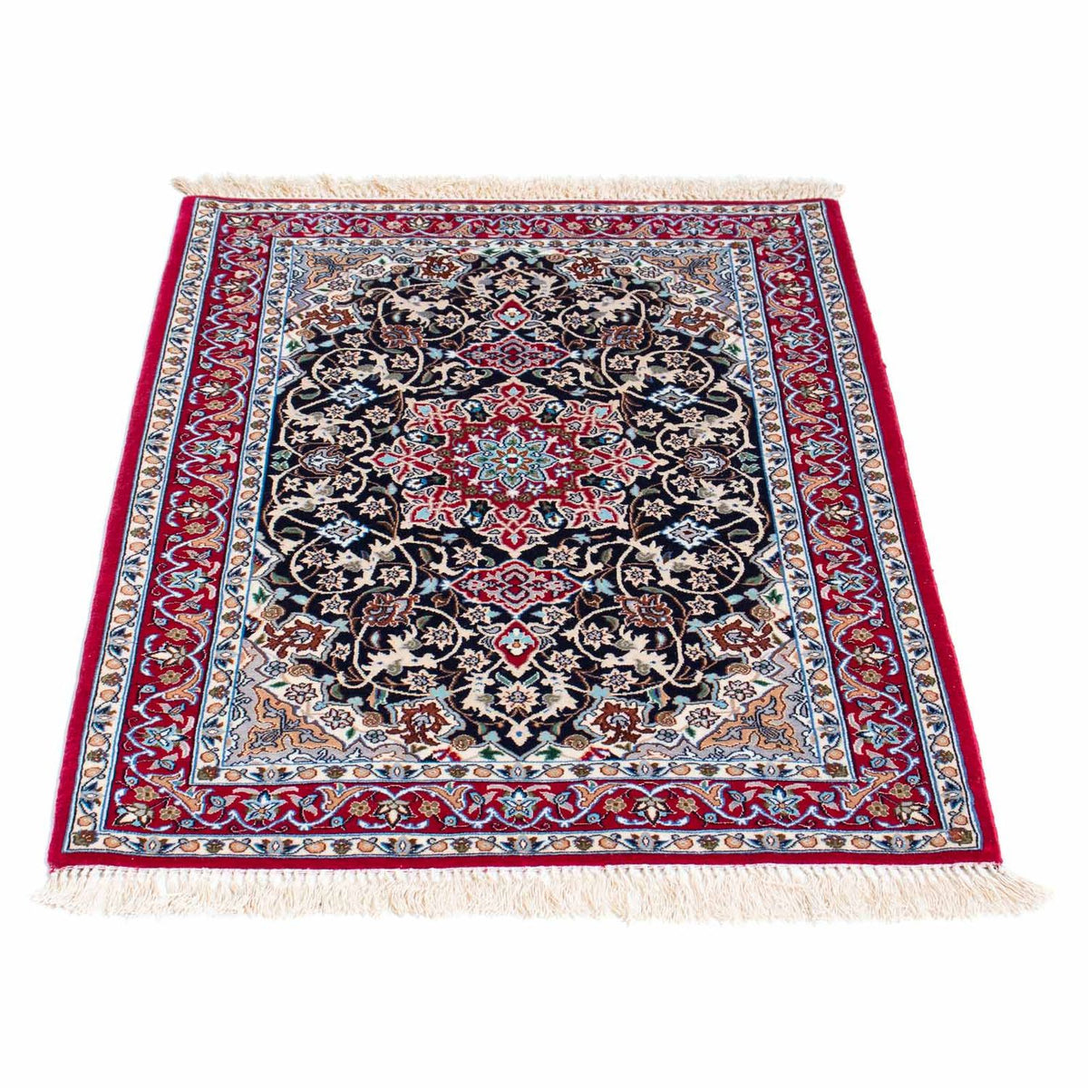 Dywan perski - Isfahan - Premium - 102 x 72 cm - czerwony