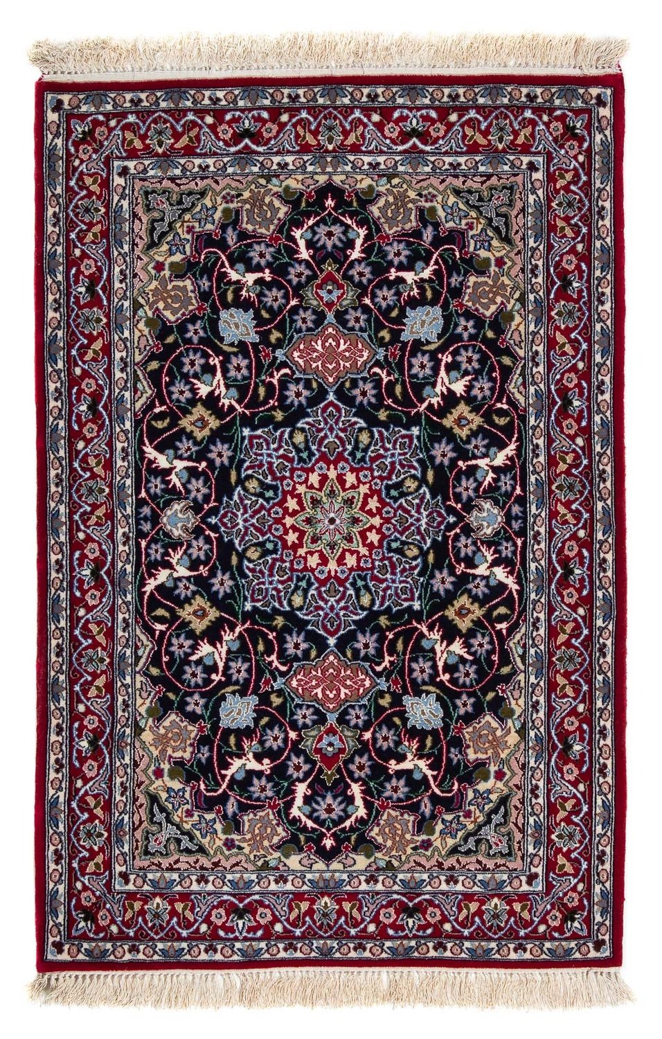 Dywan perski - Isfahan - Premium - 105 x 70 cm - ciemna czerwień
