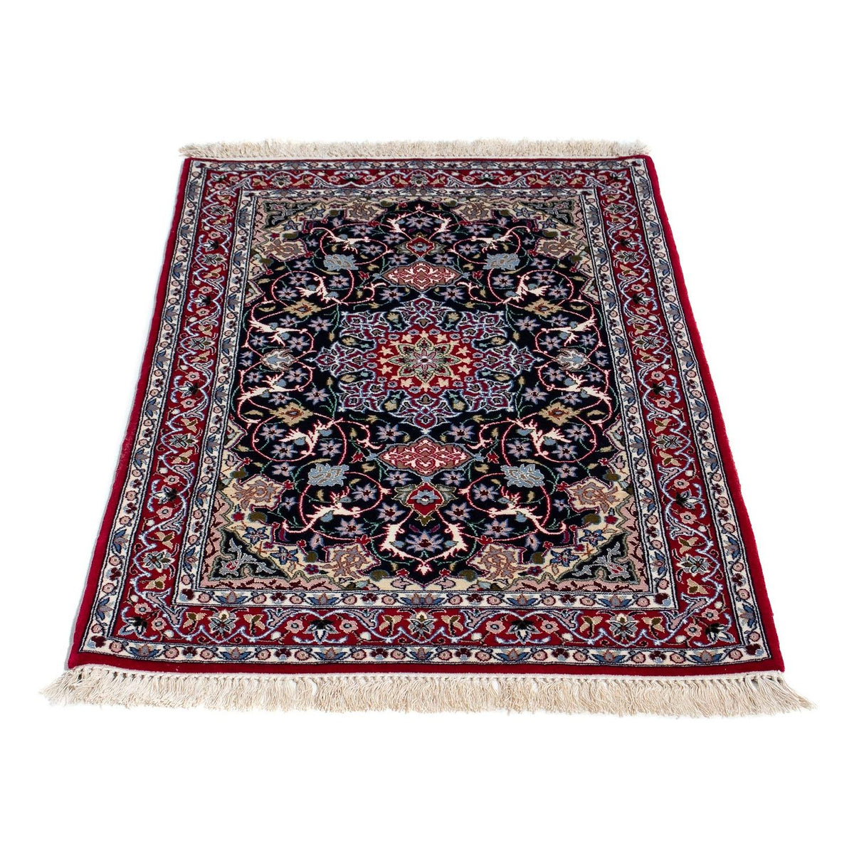 Dywan perski - Isfahan - Premium - 105 x 70 cm - ciemna czerwień