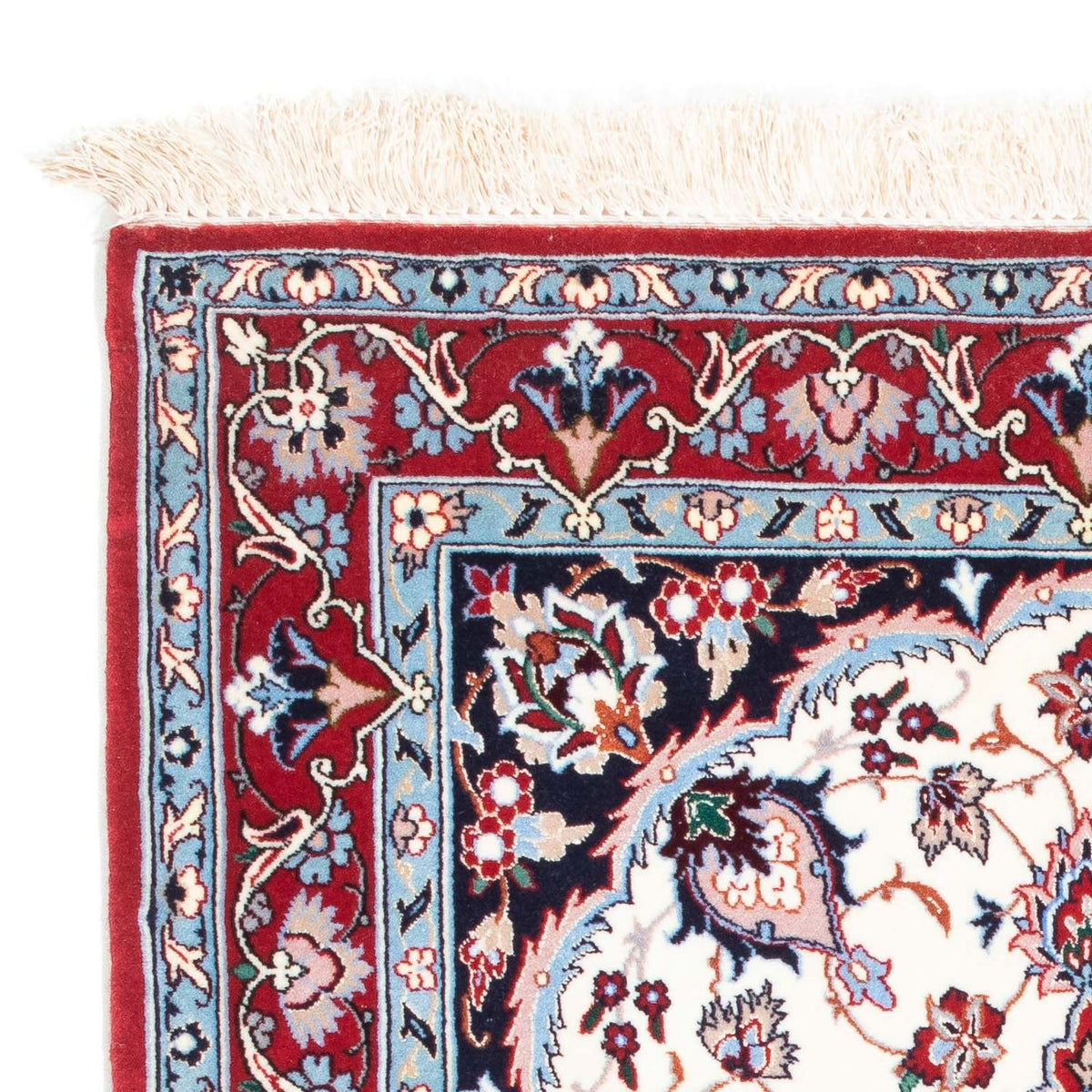 Dywan perski - Isfahan - Premium - 121 x 82 cm - beżowy