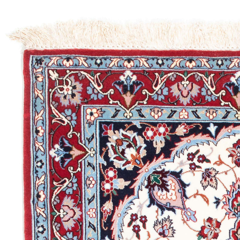 Dywan perski - Isfahan - Premium - 121 x 82 cm - beżowy