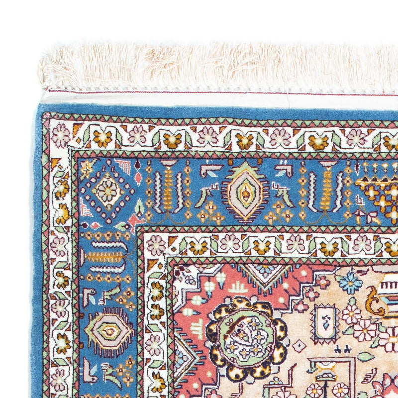 Dywan perski - Isfahan - Premium - 126 x 83 cm - jasnoniebieski