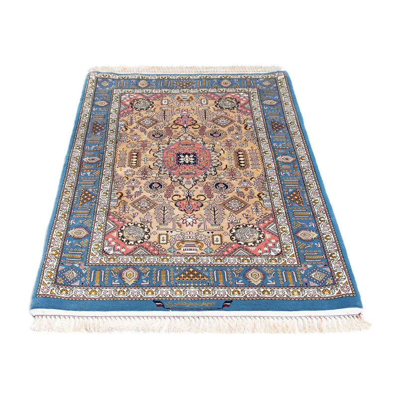 Dywan perski - Isfahan - Premium - 126 x 83 cm - jasnoniebieski