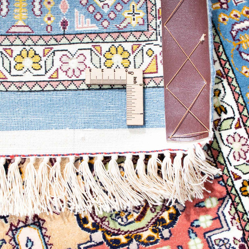 Dywan perski - Isfahan - Premium - 126 x 83 cm - jasnoniebieski