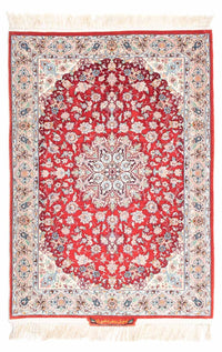 Dywan perski - Isfahan - Premium - 119 x 84 cm - czerwony