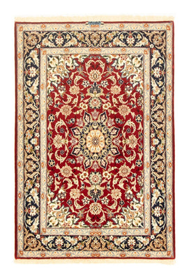 Dywan perski - Isfahan - Premium - 158 x 110 cm - czerwony