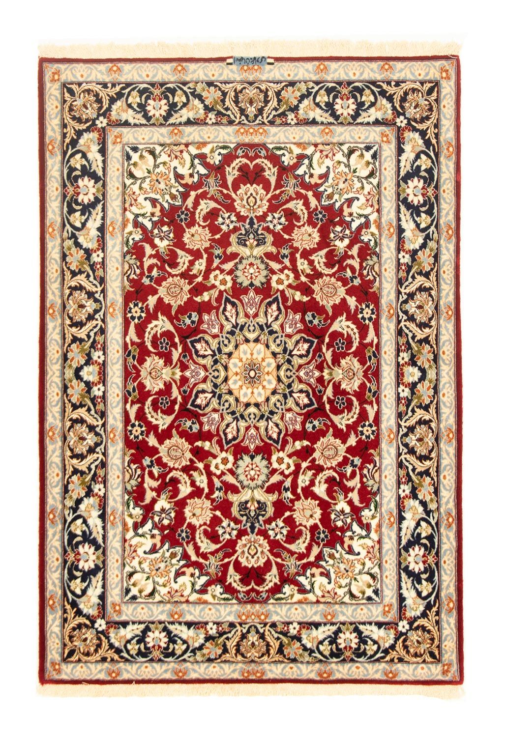 Dywan perski - Isfahan - Premium - 158 x 110 cm - czerwony
