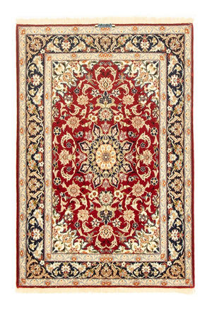 Dywan perski - Isfahan - Premium - 158 x 110 cm - czerwony