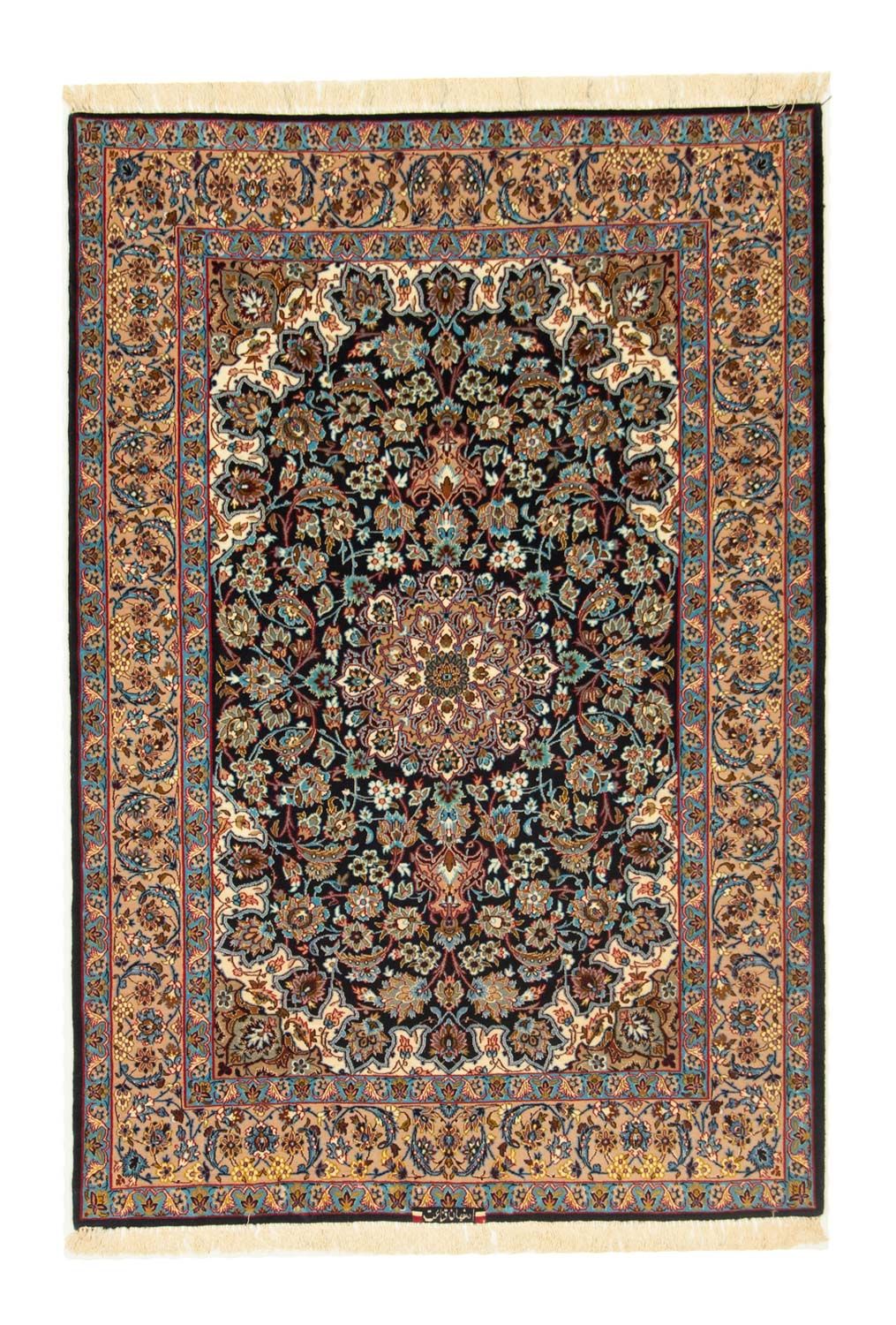 Dywan perski - Isfahan - Premium - 165 x 110 cm - czarny