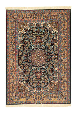 Dywan perski - Isfahan - Premium - 165 x 110 cm - czarny