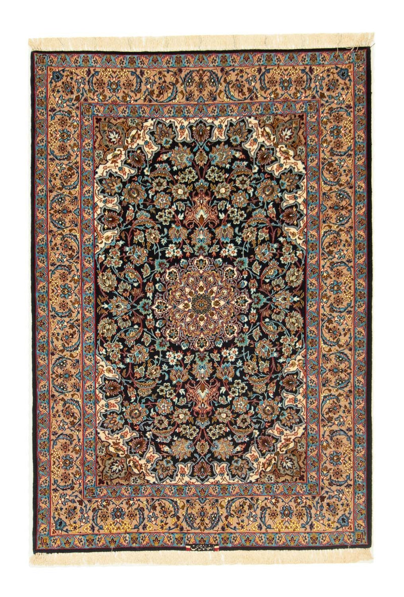 Dywan perski - Isfahan - Premium - 165 x 110 cm - czarny