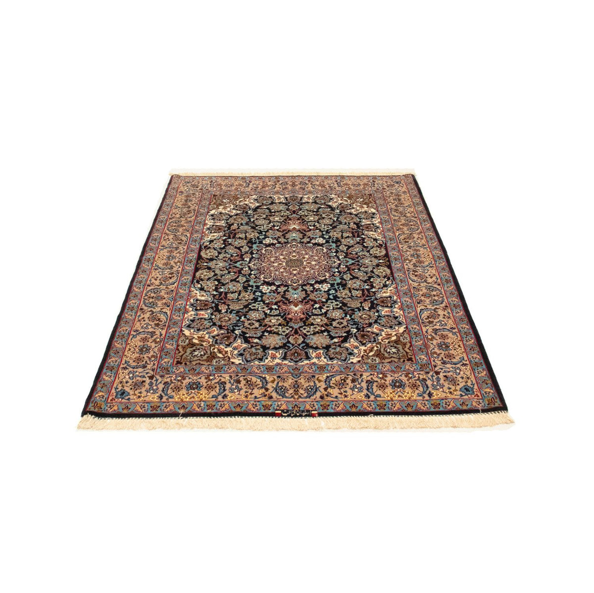 Dywan perski - Isfahan - Premium - 165 x 110 cm - czarny