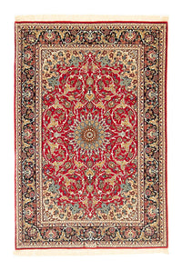 Dywan perski - Isfahan - Premium - 161 x 109 cm - czerwony