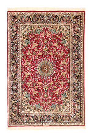 Dywan perski - Isfahan - Premium - 161 x 109 cm - czerwony